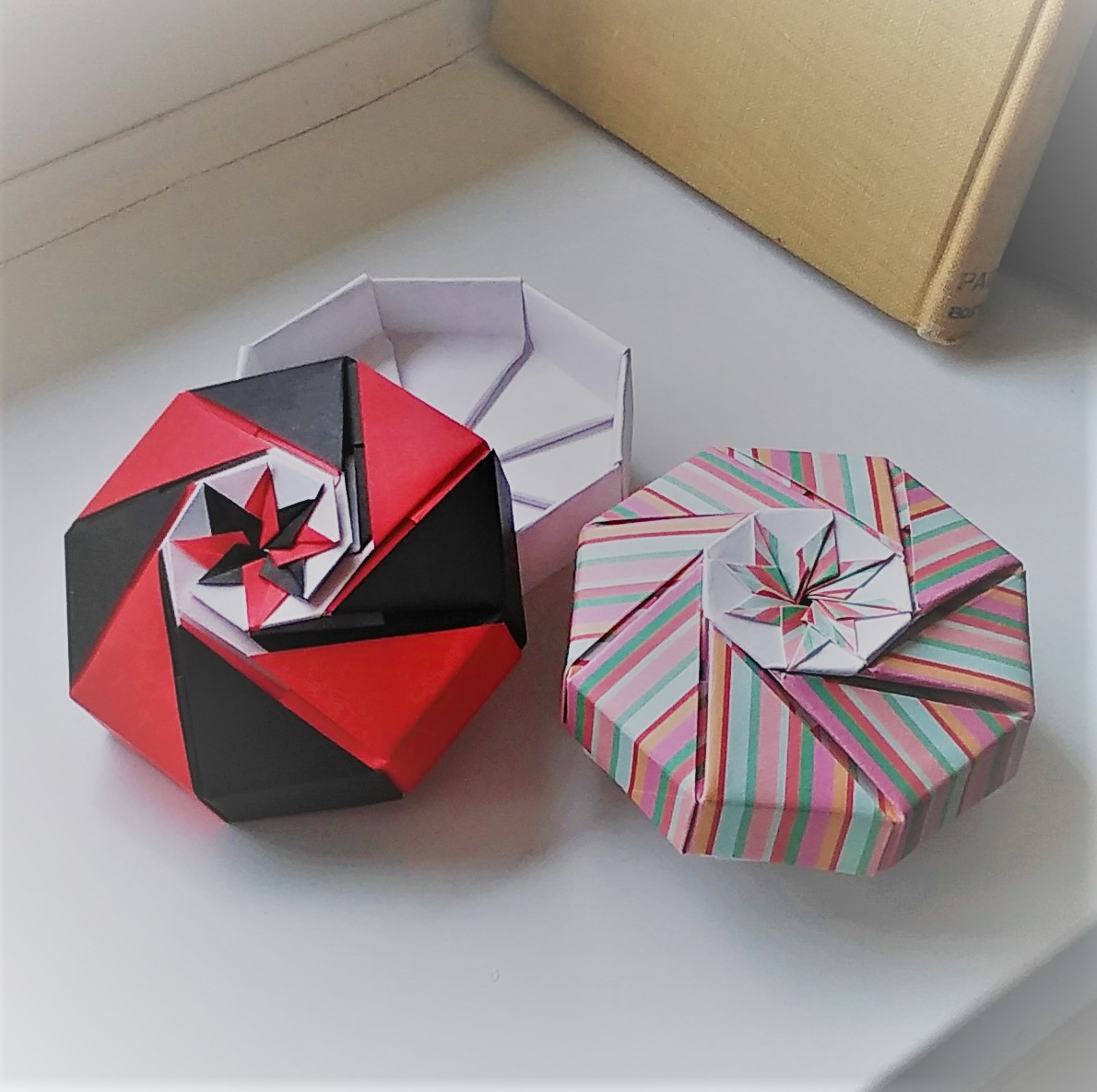 Origami Octagonal Boxes